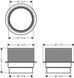 Компенсатор высоты HANSGROHE RAINDRAIN SPOT 56056000 800004227 фото 2