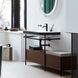 Консоль напольная с умывальником DURAVIT HAPPY D.2 PLUS HP4735O2222, 57,5x49, черный матовый 800006117 фото 3