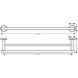 Двойной держатель для банных полотенец HANSGROHE LOGIS UNIVERSAL 41712000 61863 фото 2