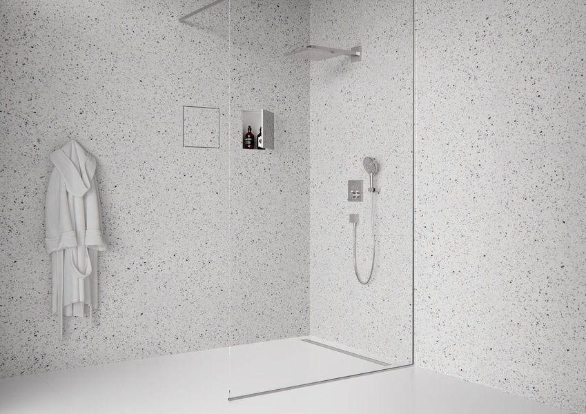 Монтажный комплект для установки HANSGROHE RAINDRAIN ORIGINAL 56199800, нержавеющая сталь 800004277 фото