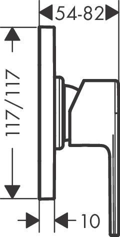 Змішувач прихованого монтажу HANSGROHE VERNIS BLEND 71662000 800003883 фото