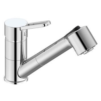 Смеситель для кухни с выдвижным изливом IMPRESE LIBEN f03404001AB, хром 83630 фото