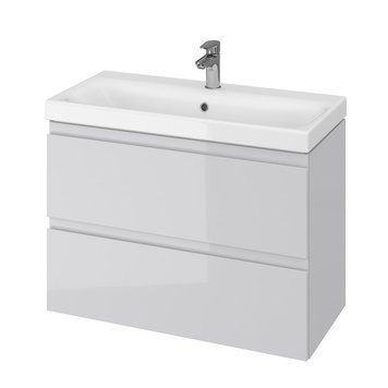 Тумба с умывальником CERSANIT MODUO UN509-045, B07 SLIM 80, серый 80000003212 фото