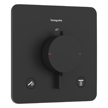 Змішувач прихованого монтажу HANSGROHE ECOSTAT COMFORT 33713670, чорний матовий 100537 фото