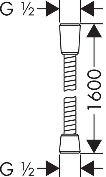 Шланг для душа HANSGROHE SENSOFLEX 28136000 25173 фото