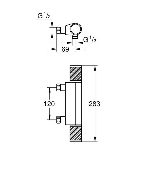 Смеситель с термостатом GROHE GROHTHERM 1000 34778000, хром 81916 фото