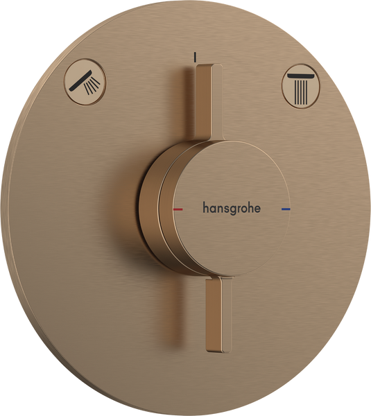 Смеситель для душа скрытого монтажа HANSGROHE DUOTURN S 75418140, бронза сатин 94650 фото
