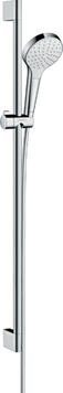 Душевой набор со штангой HANSGROHE CROMA SELECT 26575400, хром с белым 800003783 фото