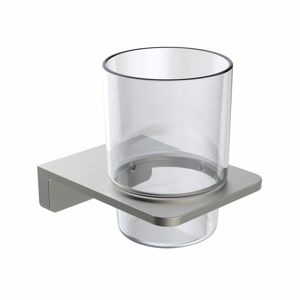 Склянка для ванної кімнати VOLLE SOLO 2510.220102, нікель 82886 фото
