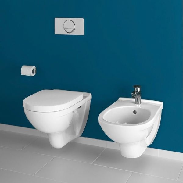 Унітаз підвісний круговий змив VILLEROY & BOCH O.NOVO 5660HR01, Directflush без обідка з кришкою Soft Closing, білий 47589 фото