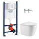 Набор инсталляция GEBERIT 388400WG RAPID SL 2в1 с унитазом IMPRESE DOBRY Twist 101602 фото 1