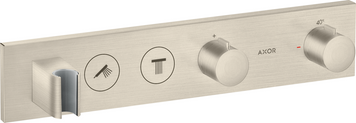 Модуль термостата AXOR SHOWER SOLUTIONS 18355820, Select 460/90, для 2 потребителей, скрытого монтажа, никель 78741 фото