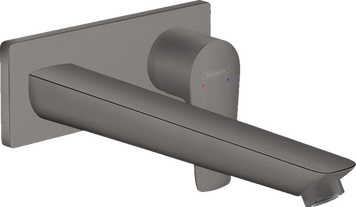 Смеситель для раковины настенный с длинным изливом HANSGROHE TALIS E 71734340, черный матовый хром 96680 фото