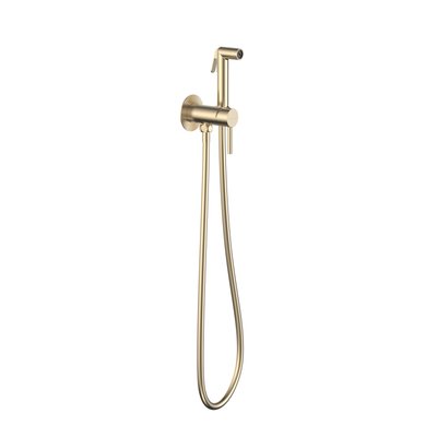 Гигиенический душ со смесителем VOLLE CASCADA H35, золото сатин 94289 фото