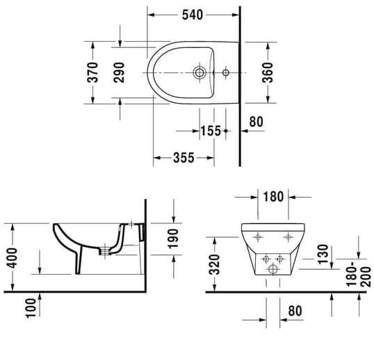 Биде подвесное DURAVIT DURAVIT NO.1 2279150000, Basic 800006224 фото