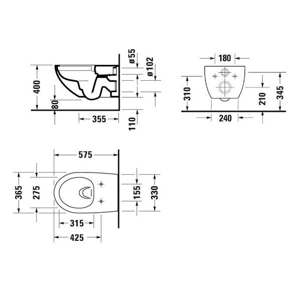 Унітаз підвісний DURAVIT ARCHITEC 2572090000+0069690000 76399 фото