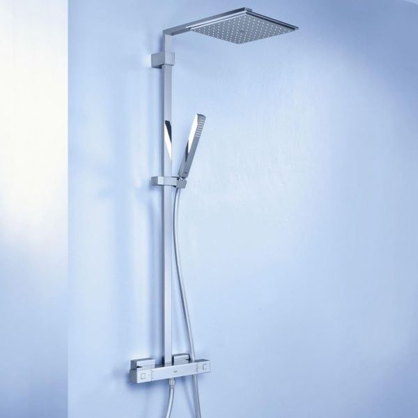 Душевая система с термостатом GROHE EUPHORIA CUBE 26087000, хром 51303 фото