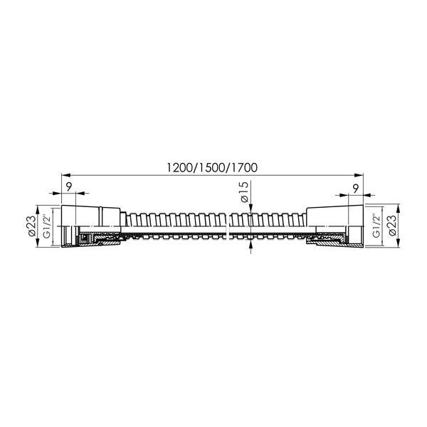 Шланг для душа 1700 мм IMPRESE LSR f03600101SF 93762 фото