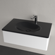 Умывальник накладной VILLEROY & BOCH ANTAO 4A7584R7, 80x50см, со скрытым переливом, с отверстием под смеситель, Ceramic Plus, черный матовый 800005583 фото 3