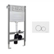 Инсталляция для унитаза с клавишей IMPRESE i-FRAME i1220W, белый 100198 фото 1