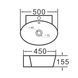 Умывальник подвесной 50Х45 IMPRESE I-LOD с06010703-54 101578 фото 2