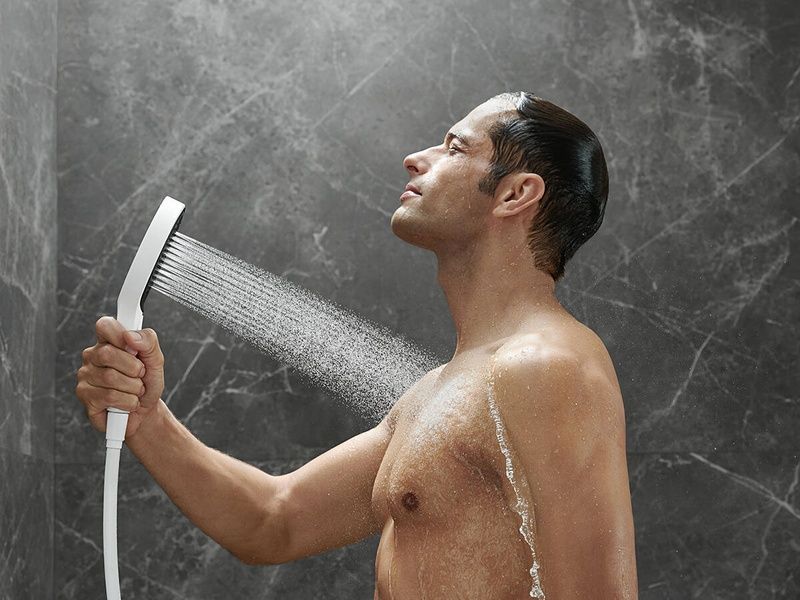 Гарнітур душовий HANSGROHE RAINFINITY 26852700, білий 68569 фото