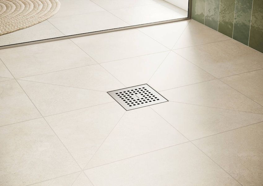 Точечный слив с решеткой и монтажным комплектом HANSGROHE RAINDRAIN POINT 56248800, нержавеющая сталь 800004534 фото