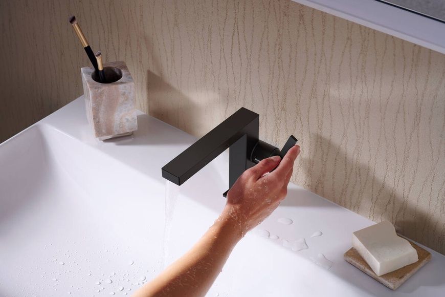 Смеситель для умывальника HANSGROHE TECTURIS 73020670, черный матовый 93246 фото