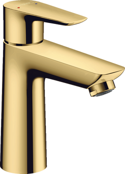 Смеситель для раковины со средним изливом и сливным гарнитуром HANSGROHE TALIS E 71710990, золото глянец 73124 фото