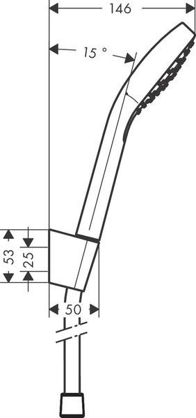 Гарнітур душовий HANSGROHE CROMA SELECT S 26410400 48522 фото