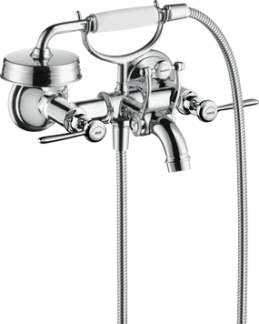Смеситель для ванны AXOR MONTREUX 16551000, c двумя рукоятками, внешнего монтажа, с рычаговыми рукоятками 60261 фото