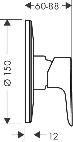 Змішувач для душу HANSGROHE TALIS E 71766000 50260 фото