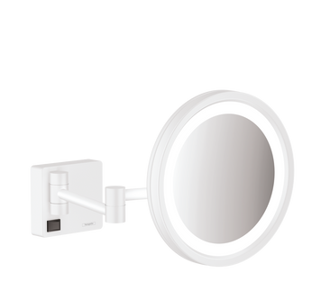 Зеркало для бритья с подсветкой HANSGROHE ADDSTORIS 41790700, белый матовый 81496 фото