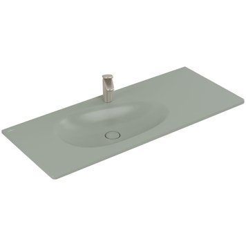 Умывальник накладной VILLEROY & BOCH ANTAO 4A77L2R8, 120x50см, без перелива, с отверстием под смеситель, Ceramic Plus, зеленый 800005684 фото