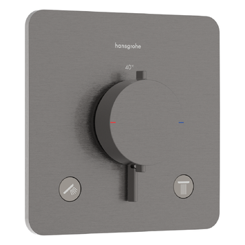 Змішувач прихованого монтажу HANSGROHE ECOSTAT COMFORT 33713340, чорний матовий хром 100536 фото