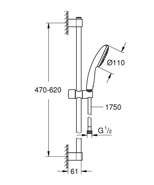 Душовий гарнітур GROHE TEMPESTA 27924003 95853 фото
