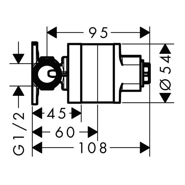 Прихована частина змішувача HANSGROHE 29235180 88608 фото