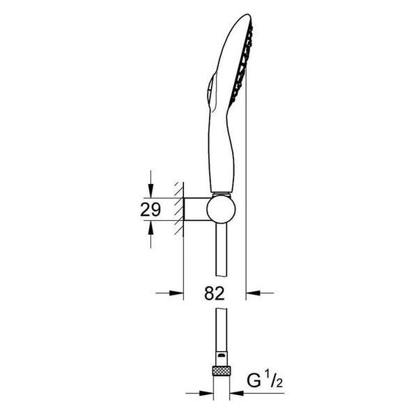 Гарнитур душевой GROHE POWER&SOUL 27742000 45983 фото