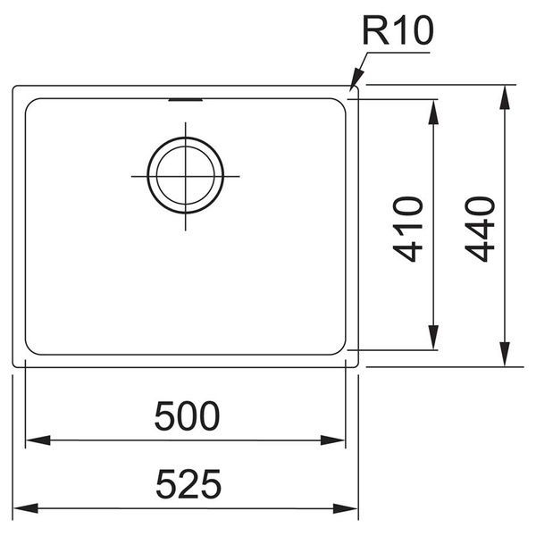 Кухонная мойка FRANKE SIRIUS SID 110-50 125.0395.608, белый 800006725 фото