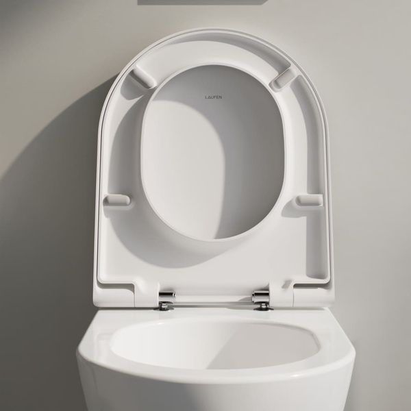 Rimless/Silent Flush подвесной унитаз в комплекте с сиденьем slow closing LAUFEN PRO X H8668600000001, белый 103654 фото