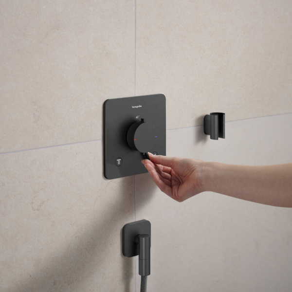 Змішувач прихованого монтажу HANSGROHE ECOSTAT COMFORT 33713340, чорний матовий хром 100536 фото