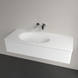 Умывальник накладной VILLEROY & BOCH ANTAO 4A77L3R1, 120x50см, без перелива, без отверстия под смеситель, Ceramic Plus, белый глянцевый 800005734 фото 3