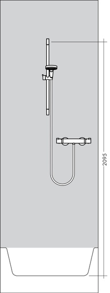 Душевой набор HANSGROHE CROMETTA 27030400, хром с белым 800003736 фото