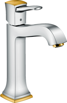 Смеситель для раковины с донным клапаном HANSGROHE METROPOL CLASSIC 31302090, золото глянец 56776 фото