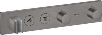 Модуль термостата AXOR SHOWER SOLUTIONS 18355340, Select 460/90, для 2 потребителей, скрытого монтажа, черный 800005015 фото