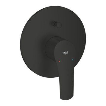 Смеситель скрытого монтажа 2 функции GROHE EUROSMART NEW, черный матовый 99287 фото