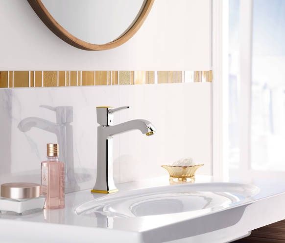 Змішувач для раковини з донним клапаном HANSGROHE METROPOL CLASSIC 31302090, золото глянсовий 56776 фото