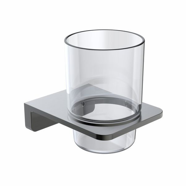 Склянка для ванної кімнати VOLLE SOLO 2510.220106, графіт 82881 фото