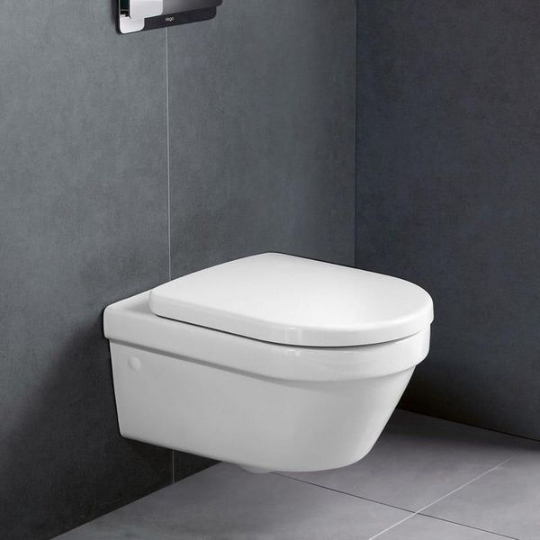 Унитаз подвесной круговой смыв VILLEROY & BOCH ARCHITECTURA 4694HR01, Directflush без ободка, с крышкой Soft Closing, белый 73280 фото
