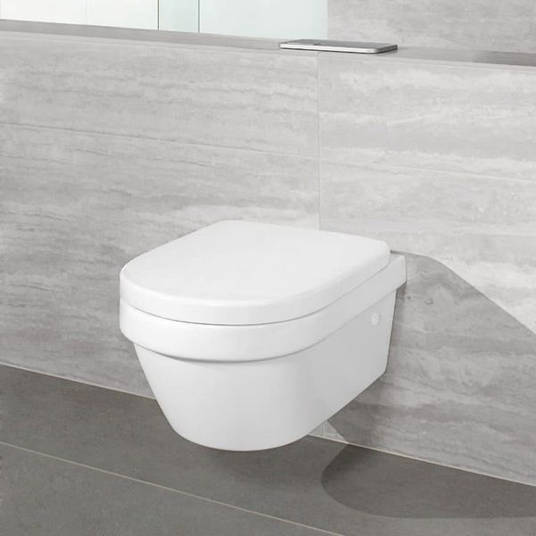 Унитаз подвесной круговой смыв VILLEROY & BOCH ARCHITECTURA 4694HR01, Directflush без ободка, с крышкой Soft Closing, белый 73280 фото